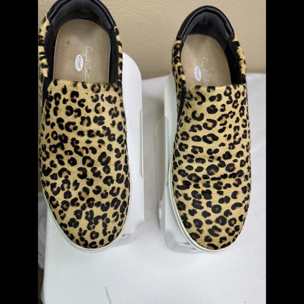 Dr Scholls Scout Original Collection Women Sz 7M Slip On Cheetah Print